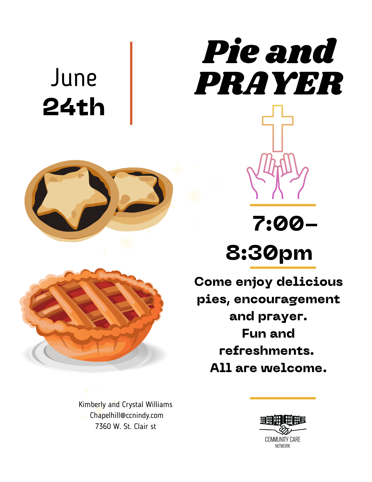 Pie and prayer