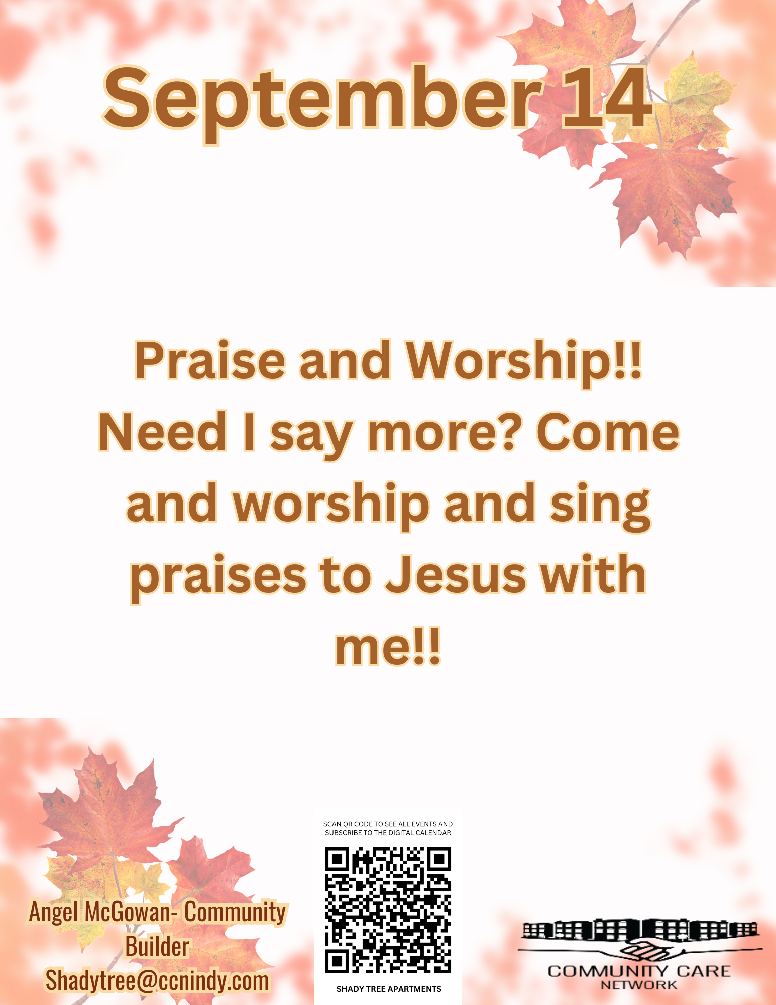 Praise and Worship Night and Snacks